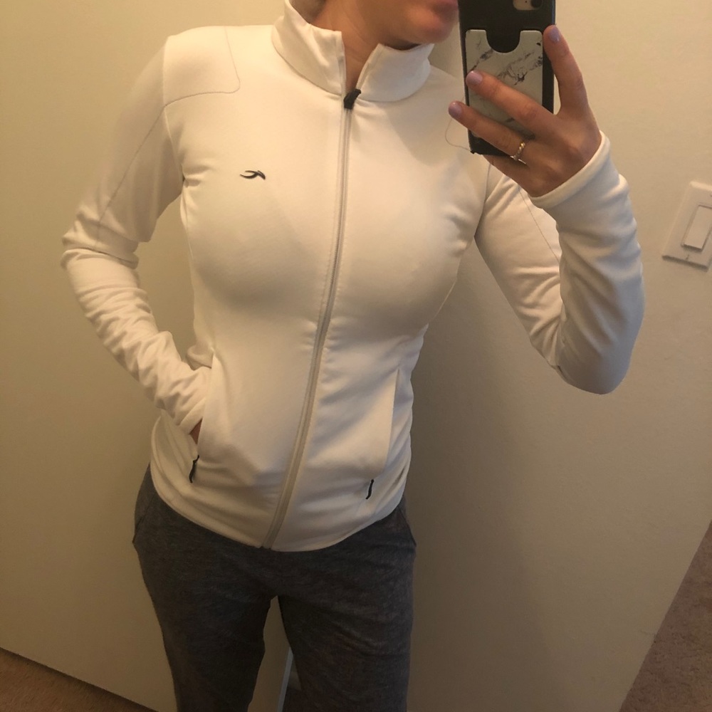 Kjus White Mid/layer zip up